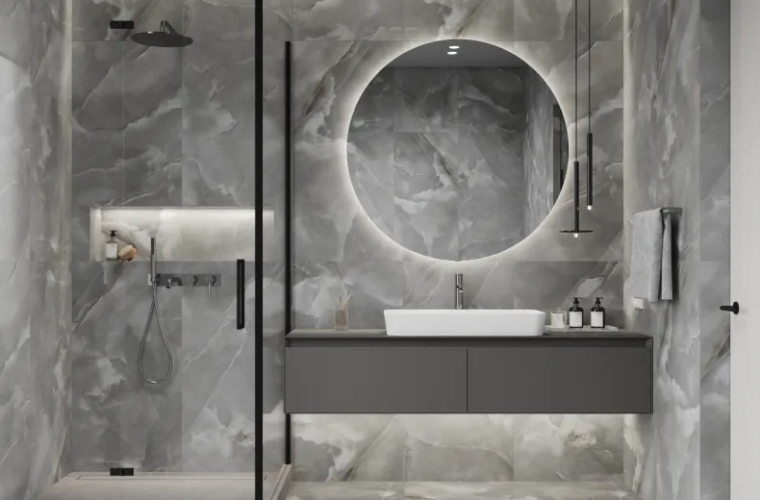 Керамогранит Laparet х9999312950 Snowy Night серый лаппатированный шайн 60х120