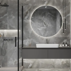 Керамогранит Laparet х9999312950 Snowy Night серый лаппатированный шайн 60х120