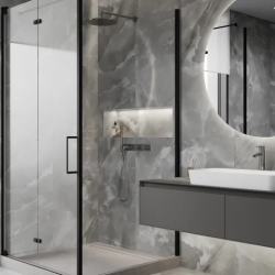 Керамогранит Laparet х9999312950 Snowy Night серый лаппатированный шайн 60х120