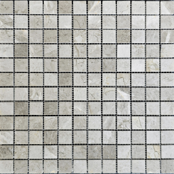 Мозаика Pixel Mosaic PIX 330 Tundra Grey, чип 23х23 мм, сетка 305х305х4 мм, Полированная