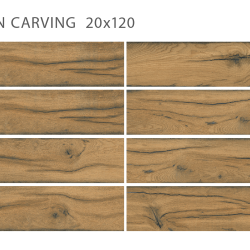 Керамогранит StaroWood Sherwood Pekan Carving 20x120