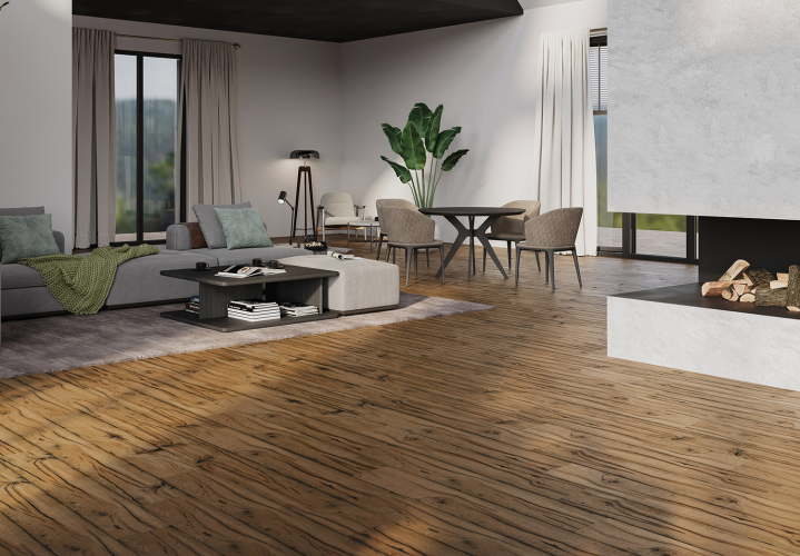 Керамогранит StaroWood Sherwood Pekan Carving 20x120