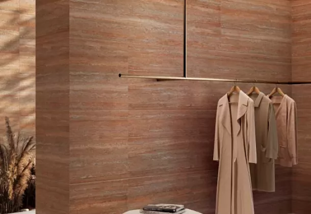 Керамогранит Vitra K948103R StoneSystem Деко Травертин Рoccо Матовый 60x120