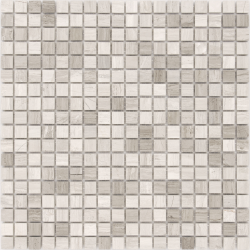 Мозаика LeeDo Ceramica Travertino Silver POL (15x15x4) 305х305, полированная глянцевая