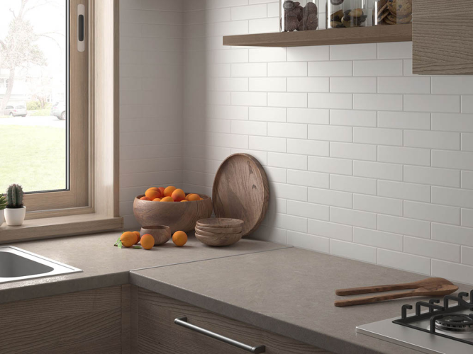 Плитка Equipe Costa Nova 28439 White Glossy 5x20