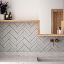 Плитка Equipe Costa Nova 28439 White Glossy 5x20