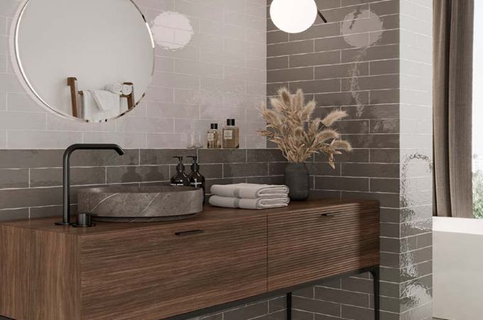 Керамическая плитка Dar Ceramics Rural artic grey brillo 7,5x30