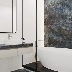 Керамогранит Laparet х9999309526 Rigel Azul синий матовый+гл.чернила 80x160