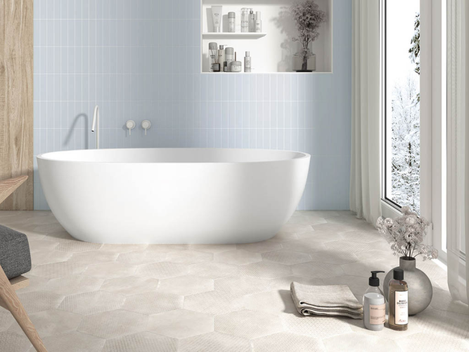 Плитка Equipe Costa Nova 28462 Baby Blue Matt 5x20