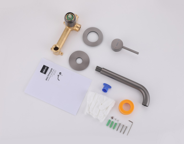 Смеситель ABBER Wasser Kreis AF8112NG для раковины скрытого монтажа, никель