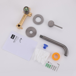 Смеситель ABBER Wasser Kreis AF8112NG для раковины скрытого монтажа, никель