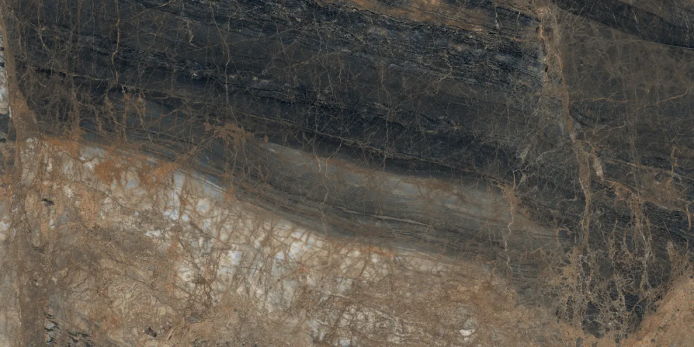 Керамогранит Laparet х9999309524 Lunar Marron коричневый матовый+гл.чернила 80х160