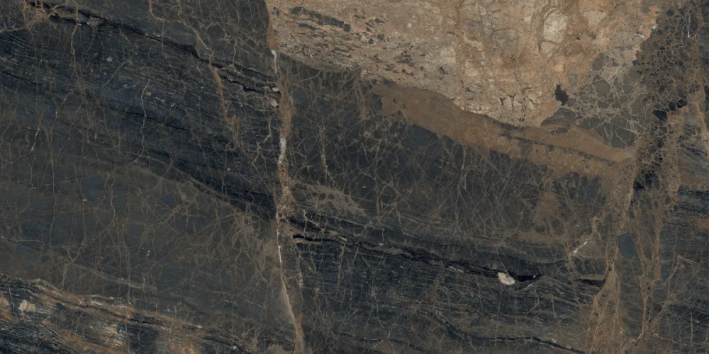 Керамогранит Laparet х9999309524 Lunar Marron коричневый матовый+гл.чернила 80х160