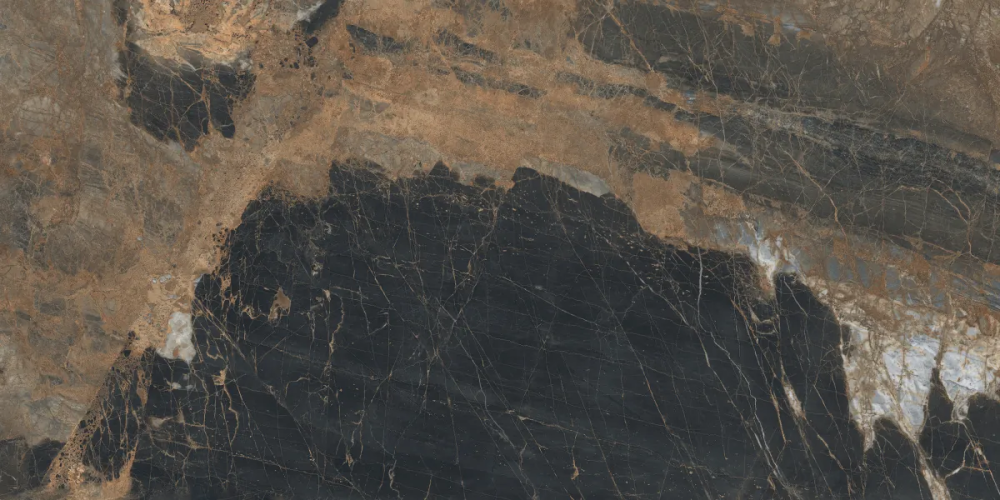 Керамогранит Laparet х9999309524 Lunar Marron коричневый матовый+гл.чернила 80х160