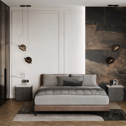 Керамогранит Laparet х9999309524 Lunar Marron коричневый матовый+гл.чернила 80х160