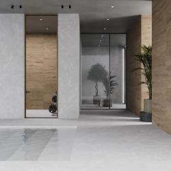 Керамогранит Laparet х9999309502 Marble Grey PRO серый матовый R12Soft 60х60