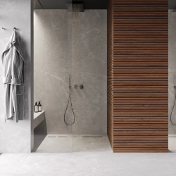 Керамогранит Laparet х9999309502 Marble Grey PRO серый матовый R12Soft 60х60