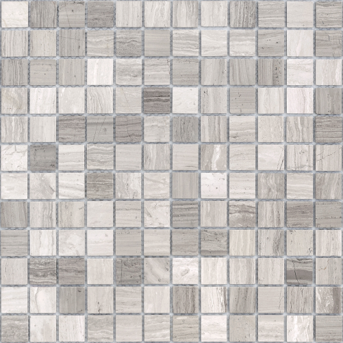 Мозаика LeeDo Ceramica Travertino Silver POL (23x23x4) 298х298, полированная глянцевая
