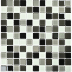 Мозаика Bonaparte Carbon mix (25х25х4) 300х300, глянцевая