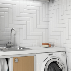 Плитка Equipe Metro 14247 White Matt 7,5x30