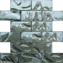 Мозаика NSmosaic S-826 стекло (48х98х8) 248х298, глянцевая