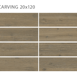 Керамогранит StaroWood Bosco Tabacco Carving 20x120