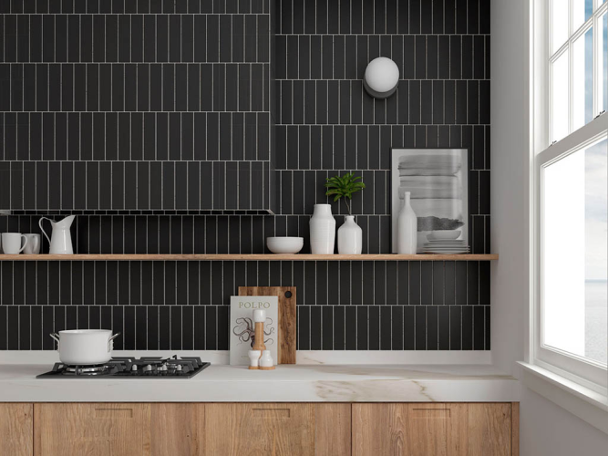 Плитка Equipe Costa Nova 28453 Black Matt 5x20