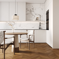 Кварцевый паркет Quartz Parquet Французская ёлка 99-400-29 Орех Американский