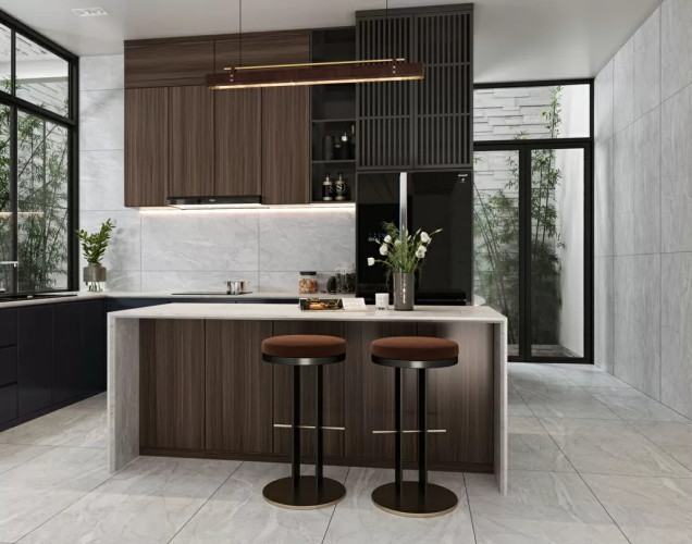 Керамогранит Buono Ceramica  S4434C Pietra Grey Carving 60x120