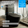 Унитаз ABBER Bequem AC1112TMB компакт черный матовый, безободковый, смыв торнадо