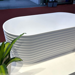 Ванна из искусственного камня ABBER Stein AS9650 белая матовая