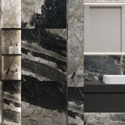 Керамогранит Laparet х9999309528 Lunar Nero графитовый матовый+гл.чернила 80х160