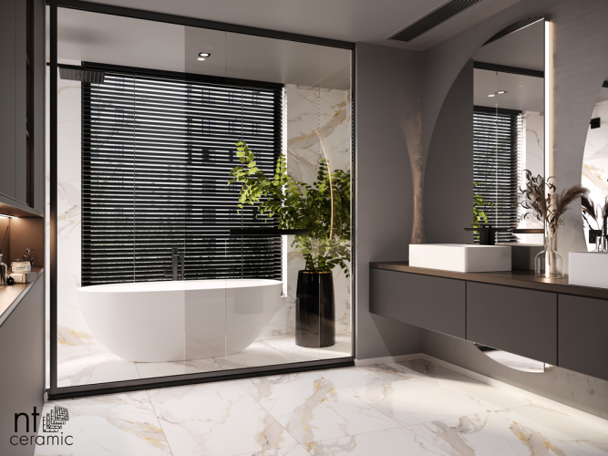 Керамогранит NT Ceramic NTT9120M Calacatta Light Grey mat 60x120