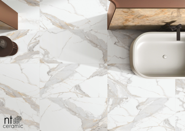 Керамогранит NT Ceramic NTT9120M Calacatta Light Grey mat 60x120