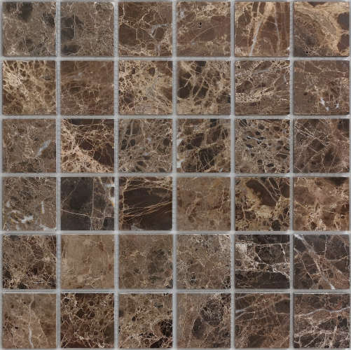 Мозаика LeeDo Ceramica Emperador Dark POL (48x48x7) 305х305, полированная глянцевая