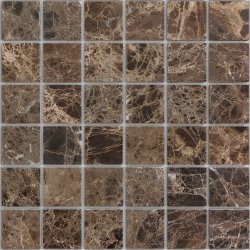 Мозаика LeeDo Ceramica Emperador Dark POL (48x48x7) 305х305, полированная глянцевая