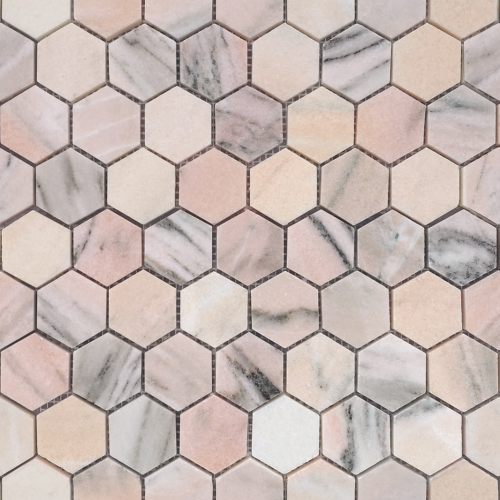 Мозаика LeeDo Ceramica Rosa Salmone POL hex (23x40x7) 292x289, полированная глянцевая