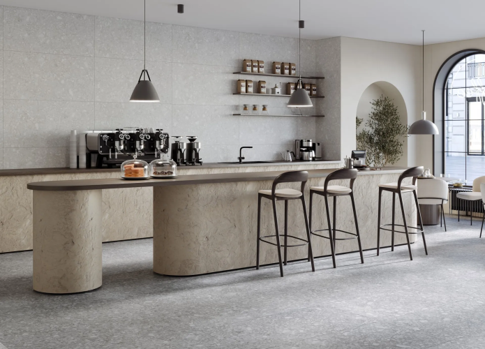 Керамогранит Kerranova K-2111/MR Molekula Серый 60x60