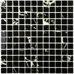 Мозаика Bonaparte Mia black (glossy) (23х23х4) 300х300, глянцевая