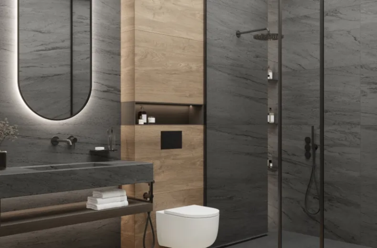 Керамогранит Laparet х9999312948 Fog Night чёрный лаппатированный шайн 60х120