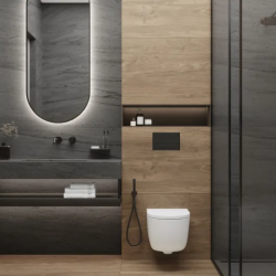 Керамогранит Laparet х9999312948 Fog Night чёрный лаппатированный шайн 60х120