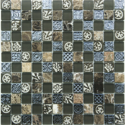 Мозаика NSmosaic S-835 стекло (23х23х8) 298х298, матовая