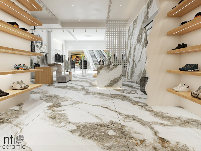 Керамогранит NT Ceramic NTT3502M Bianco Struttura 120x270