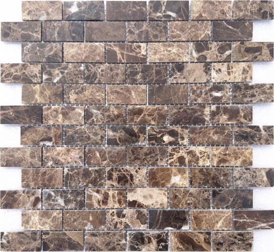 Мозаика LeeDo Ceramica Emperador Dark POL (23x48x7) 298х298, полированная глянцевая