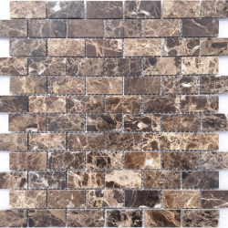 Мозаика LeeDo Ceramica Emperador Dark POL (23x48x7) 298х298, полированная глянцевая