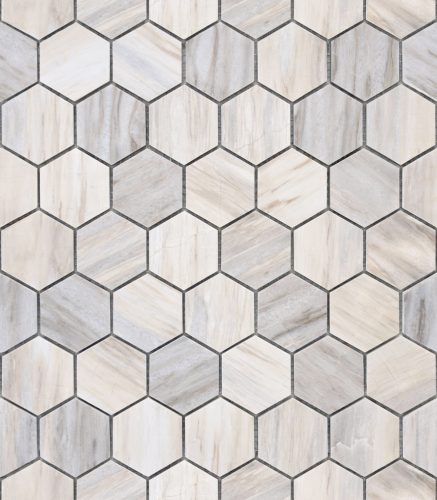 Мозаика LeeDo Ceramica Nuvola Rosato POL hex (23x40x6) 292x289, полированная глянцевая