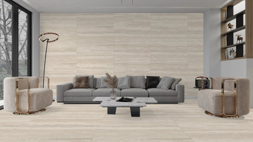 Керамогранит Duna RP-251895 Travertine Vain Cut Beige 4D 60x120
