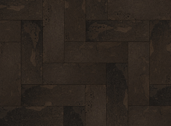 Пробковое покрытие ПРОБКОФФ Дельта ТЁМНАЯ 590x145