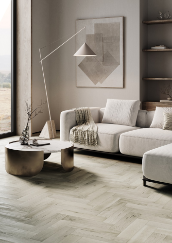 Кварцевый ламинат SPC Fargo Herringbone Дуб Лондонский Туман 44-81996-14