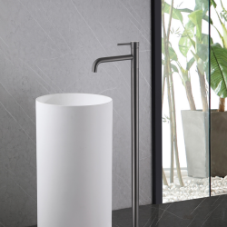 Смеситель ABBER Wasser Kreis AF8140NG напольный для раковины, никель